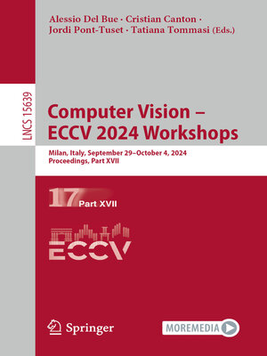 cover image of Computer Vision – ECCV 2024 Workshops